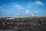 View of Kalaupapa Lighthouse from Lava Field, Molokai