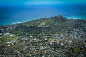 aerial view of diamond head