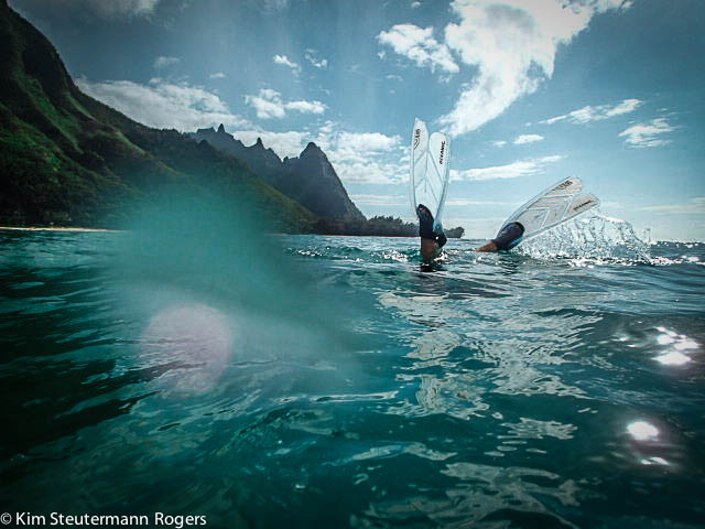 snorkeling at Tunnels on Kauai