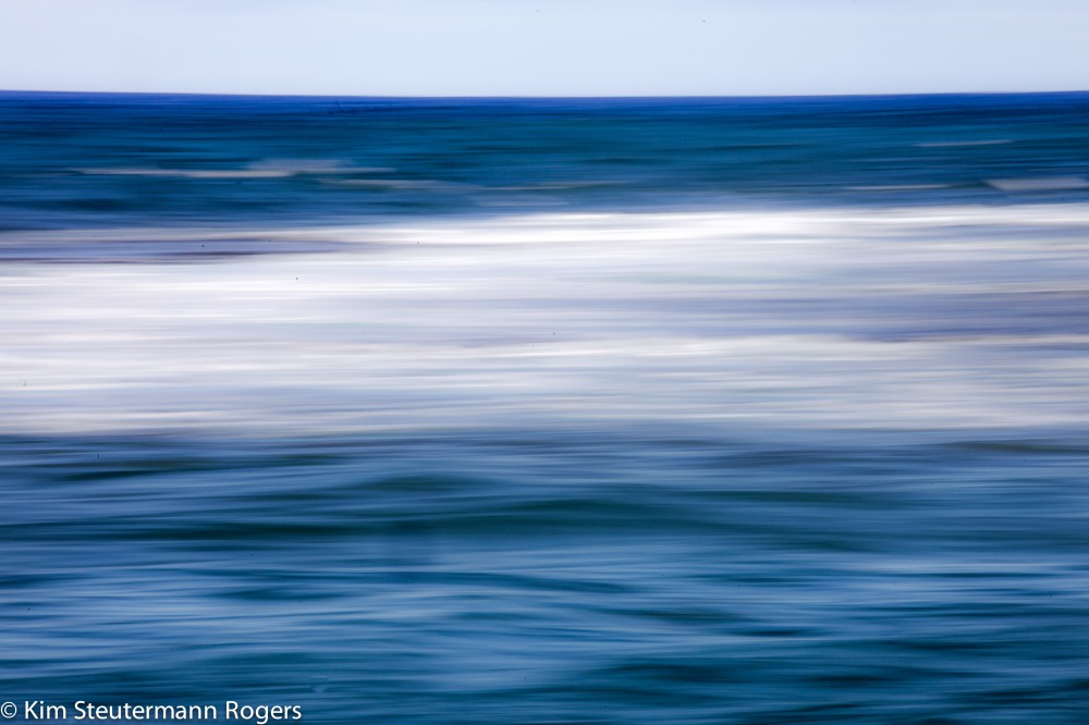 ocean, blur, panning effect