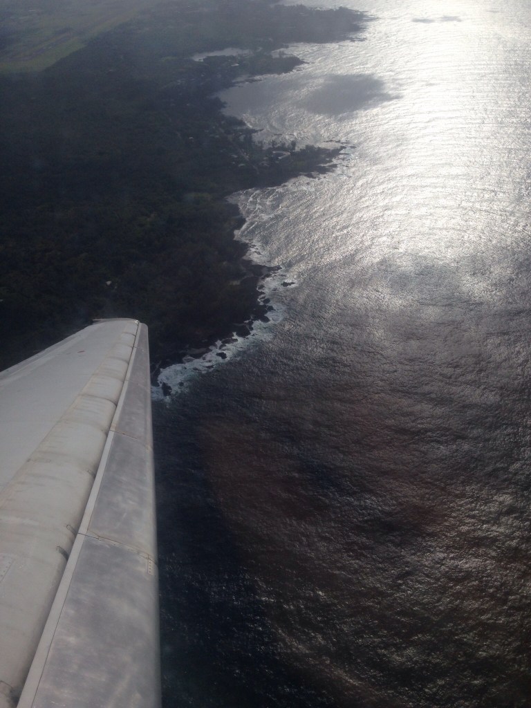 Flying over Hawaii Island